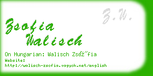 zsofia walisch business card